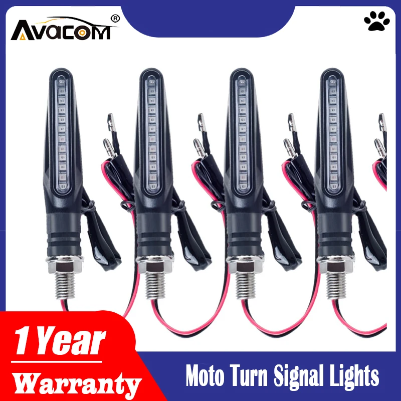 Avacom 4 шт. светодиодная мотоциклетная теплая белая Янтарная Светодиодная лампа