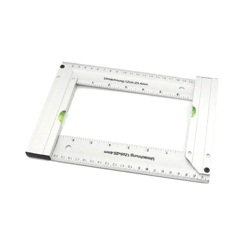 

90 Carpenter Angle Finder Ruler Gauge Thickening Aluminum Woodworking Square Gauge 200mm 250mm 300mm Measuring Tool Gauges