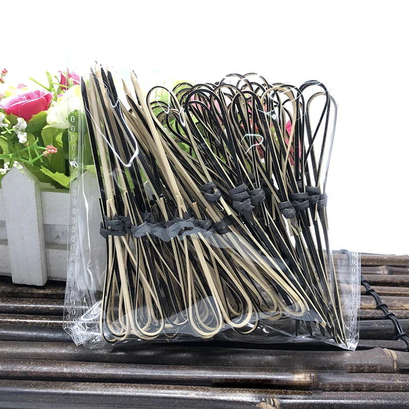 Бамбуковые вилки одноразовые палочки для коктейлей 12 см 100 шт. |