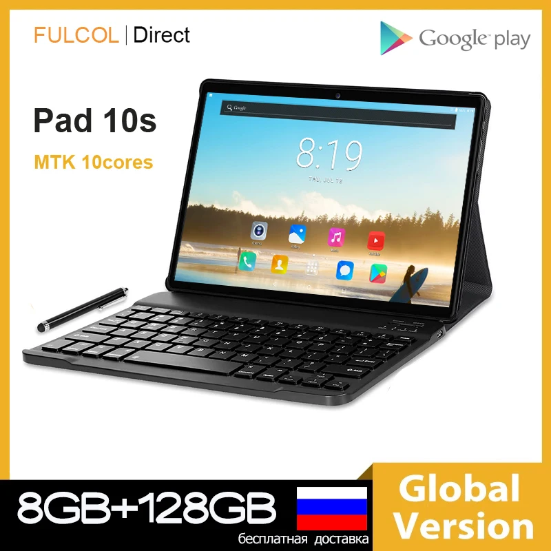 

Планшет с 10-дюймовым дисплеем, десятиядерным процессором MTK6797, ОЗУ 8 Гб, ПЗУ 128 ГБ, 4G LTE, 1280x800, Android 10,0