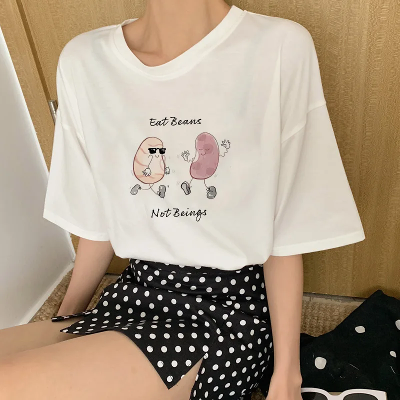 Эффектная женская футболка с надписью «Vegan Love», «Save The Bees», короткий рукав, Ulzzang, винтажная уличная одежда в стиле Харадзюку, графические футболки, топы больших размеров