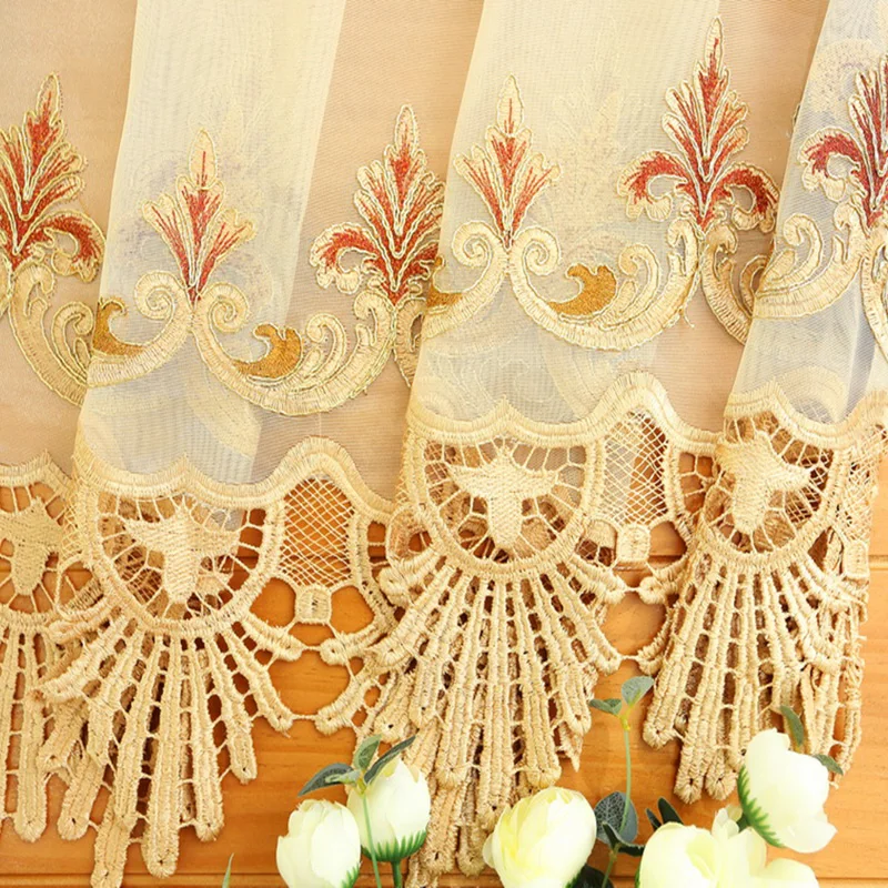 Роскошная бархатная занавеска с вышивкой черная Штора для спальни светильник