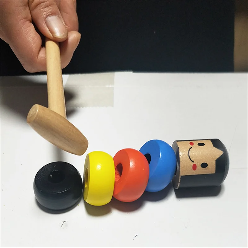 1 Набор Небьющийся деревянный человек Дарума волшебная игрушка фокусы