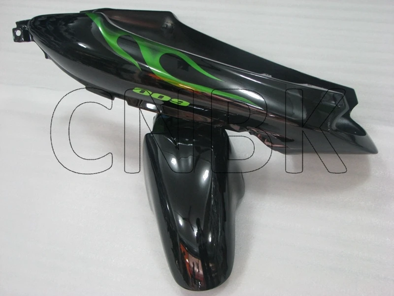 GSX 600F 02 03 Обтекатели GSX600F 98 99 черный зеленый пламя обтекатель мотоцикла GSX750 1998 - 2006