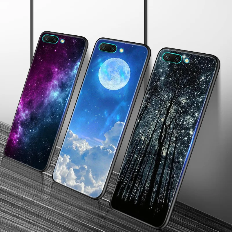 Черный матовый чехол для Huawei Honor 10 10i Lite мягкий силиконовый из ТПУ 10X бампер