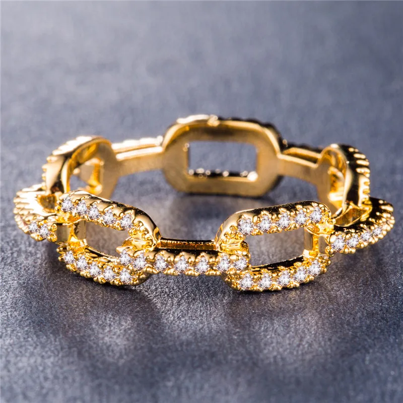 

Luxury Women Ring Fashion Zircon Rhinestone Copper Material Exquisite Ladies High Quality Wedding Gift Jewelry