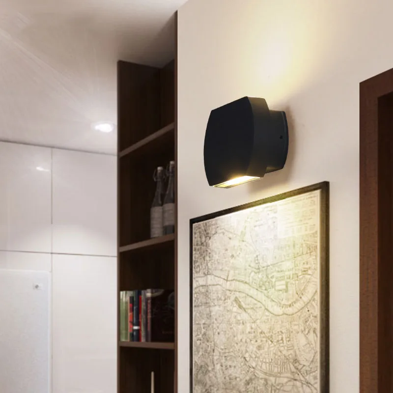 Современная Водонепроницаемая уличная светодиодная настенная лампа 6 12 Вт IP65