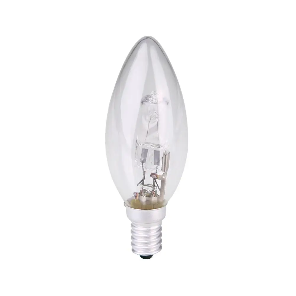 E14 Halogen Lamp Bulb Candle Shape AC 220V-240V Lighting Household Supplies