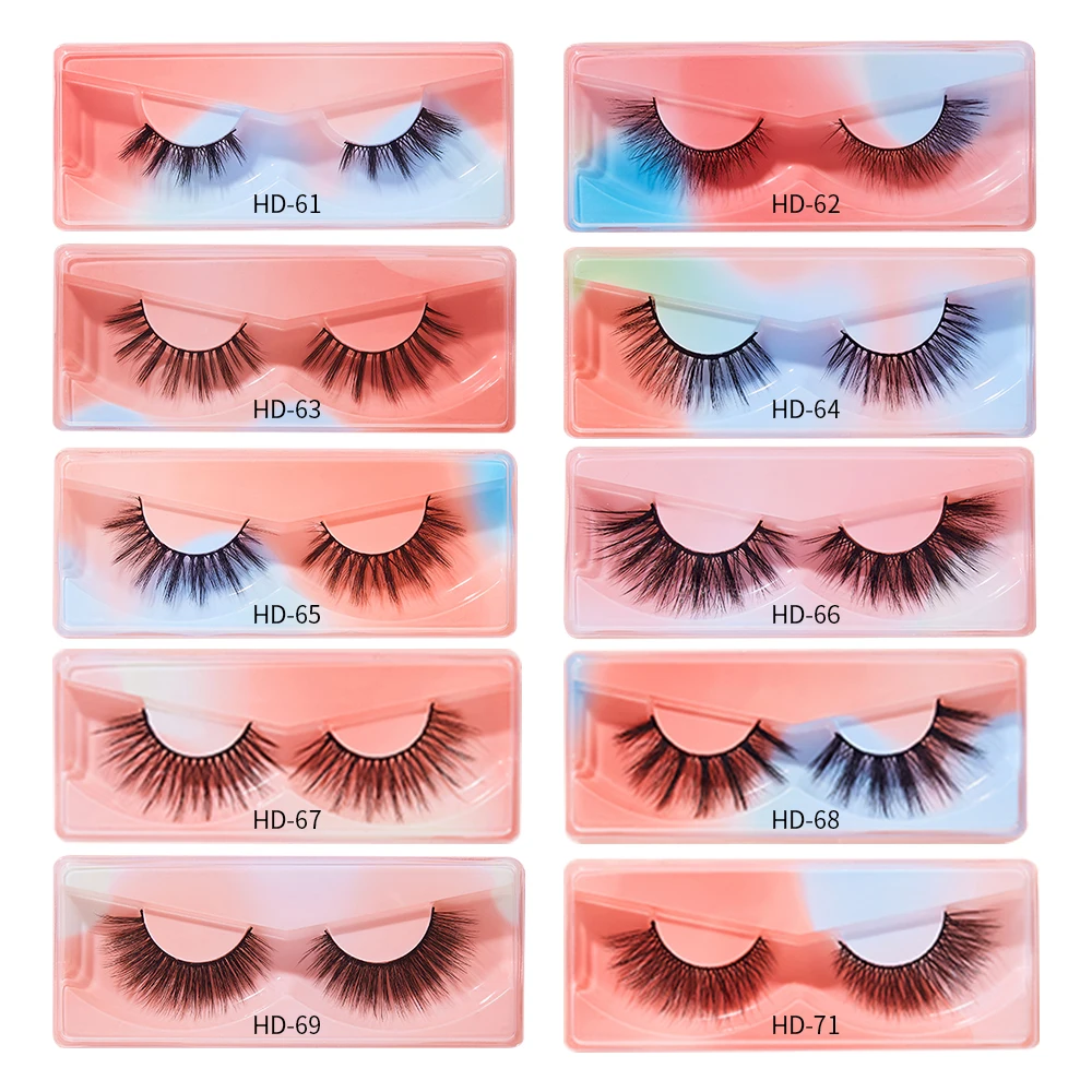 

1/5/10/3D Eyelashes Natural Eyelashes Dramatic False Eyelashes artificial eyelashes Make-up Eyelashes Lengthen Si