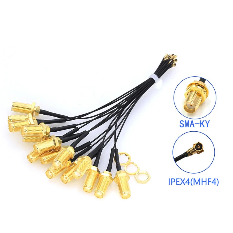 5Pcs SMA Connector Cable Female to IPEX4 IPX4 MHF4 RF0.81 Antenna RG0.81MM Assembly RP-SMA-K | Обустройство дома