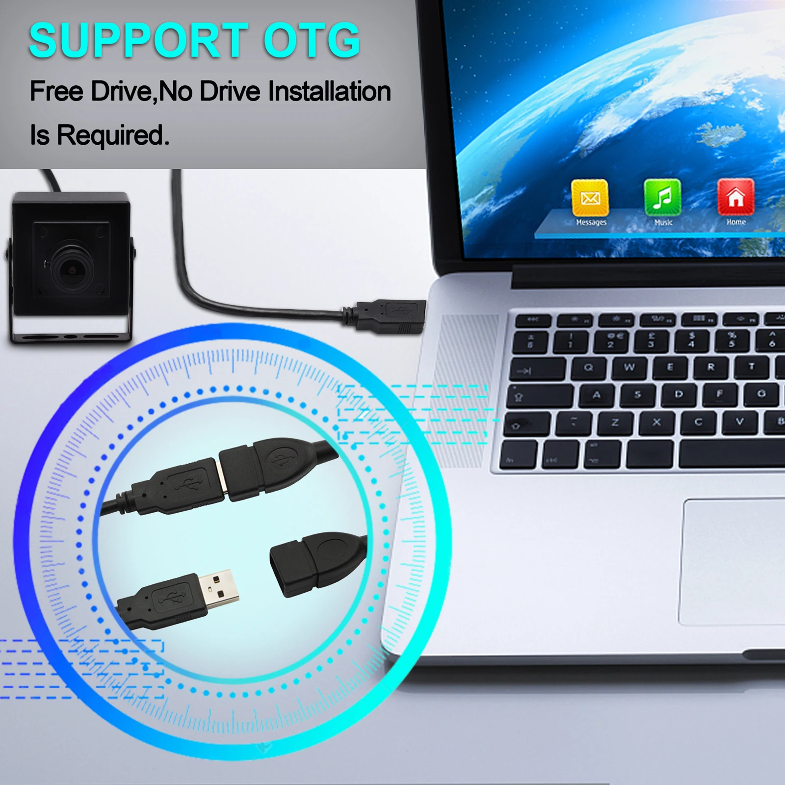 Черно белая черно монохромная Usb камера OV2710 1080p 30fps/60fps/120fps для Android Linux Raspberry Pi Windows