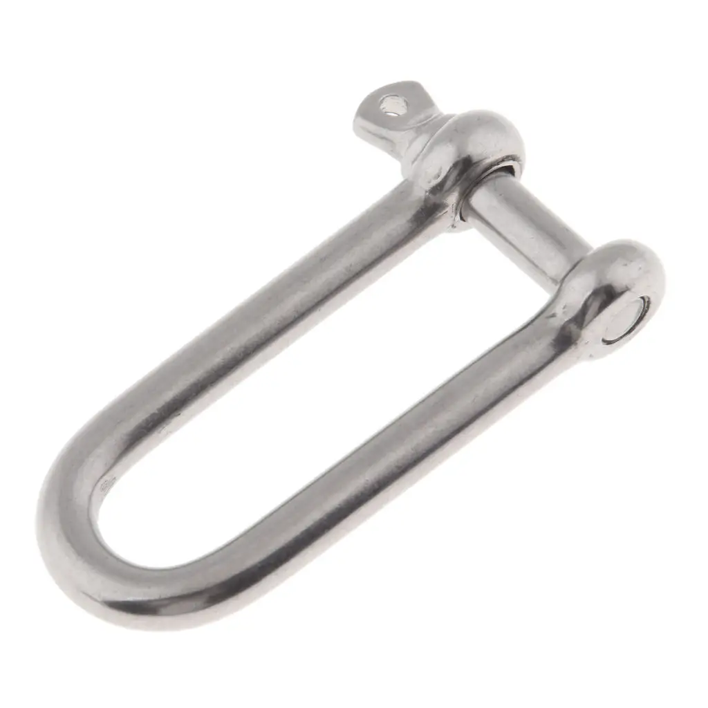 

Stainless Steel Screw Pin Chain Anchor D Shackle - 1/4 Inch - 6mm