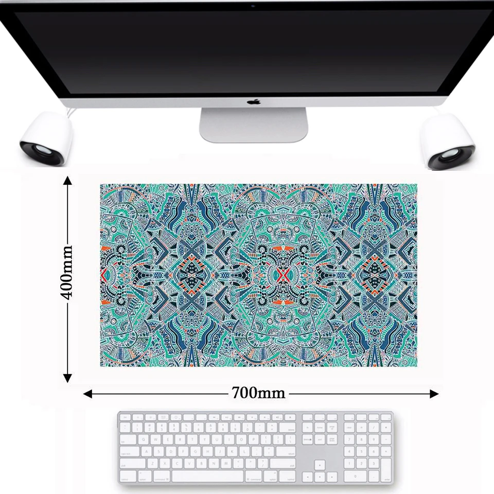 Persian Carpet Large Non-slip Rubber Mouse Pad PC Laptop Keyboard Woven Rug Home Mousepad Table Decor Craft Cushion Muismat Mat |