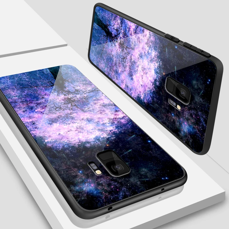 W358 for OnePlus 3T 3 5 6T 5T 6 7 7 Pro Anti Knock Tempered Glass Cover for Samsung Galaxy S9 S8 S10 Plus Printing Fancy Phone Case - Цвет: W358
