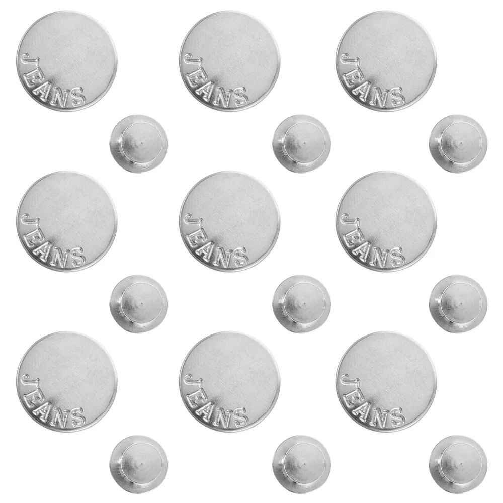 

20pcs Adjustable Jean Buttons Replacement Buttons Detachable Pants Buttons