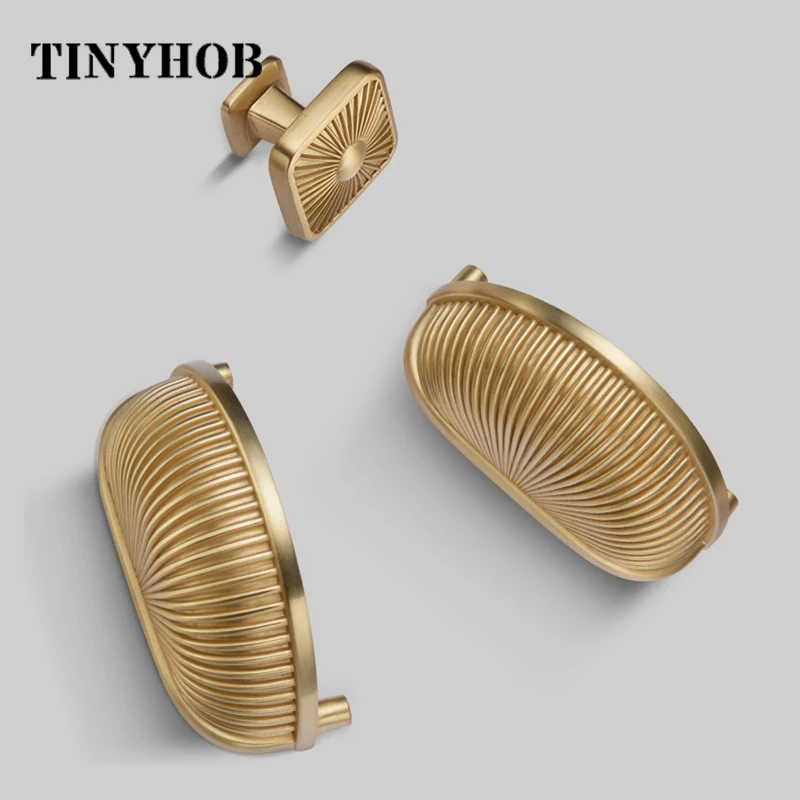 Золотые ручки для шкафа из цинкового сплава выдвижные ящики в европейском стиле