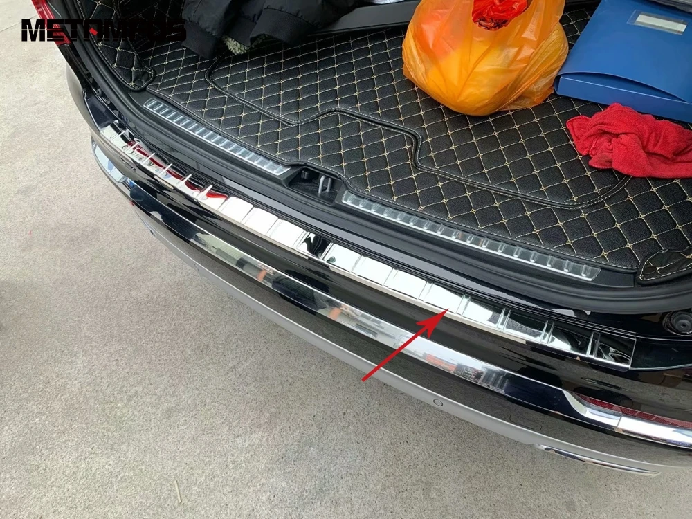 Для Volvo XC90 2016-2018 2019 2020 внешний задний бампер ног пластина задних ворот порога