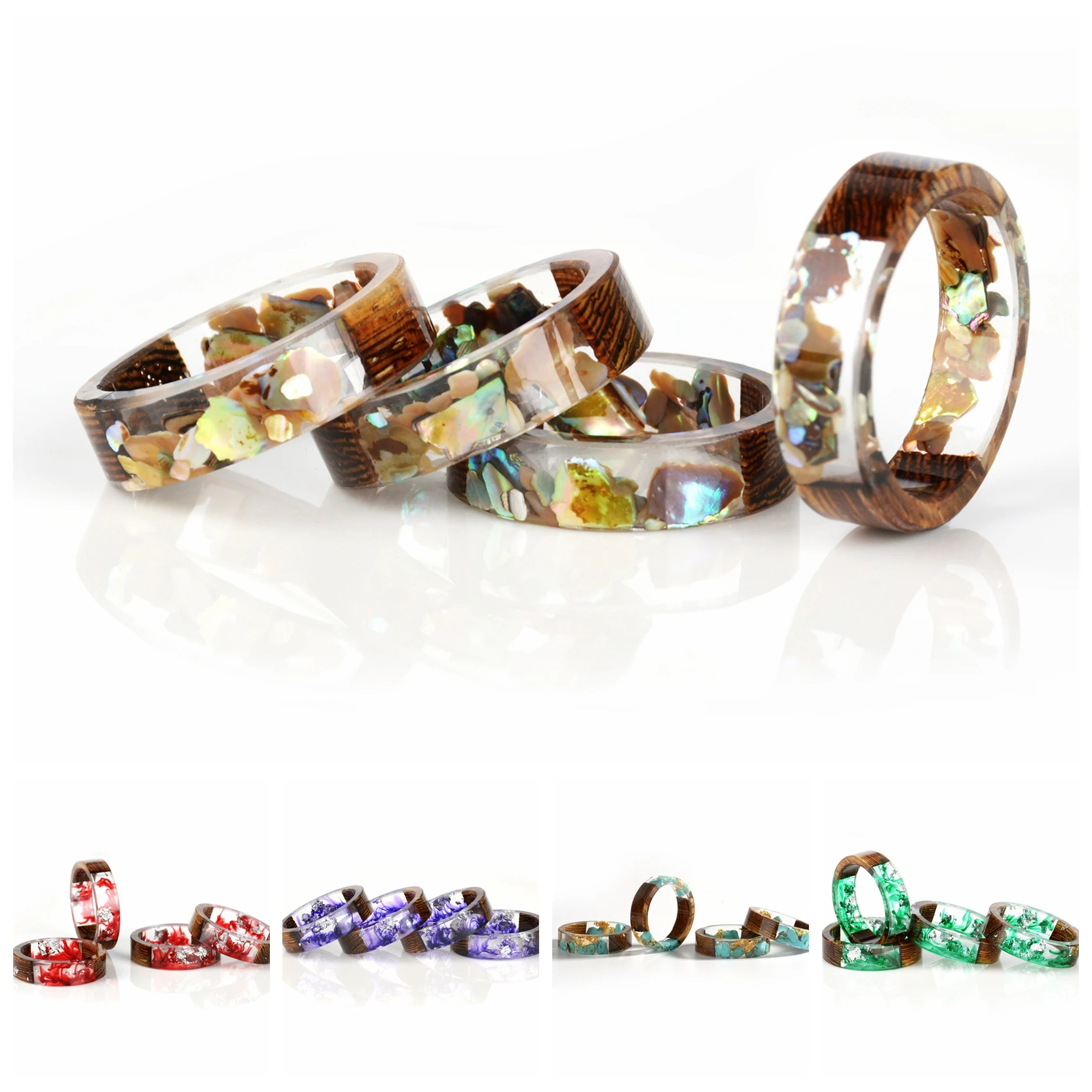 Лидер продаж Натуральные сушеные цветы Золотая фольга бумага внутри смола