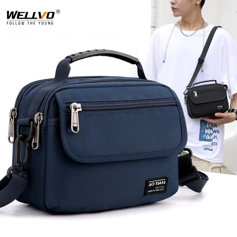 Многофункциональная мужская сумка через плечо 2021 на водонепроницаемая деловая