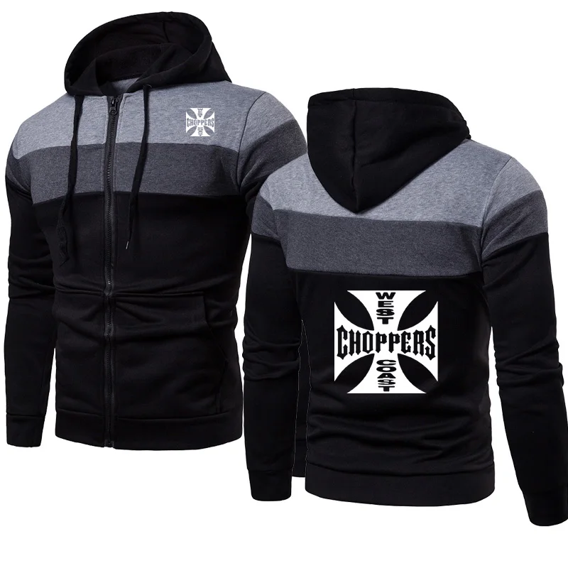 

High Quality Cotton Fashion Men jackets West Coast choppers Spring Autumn Casual Sports jacket Splicing pullover Men Clothing