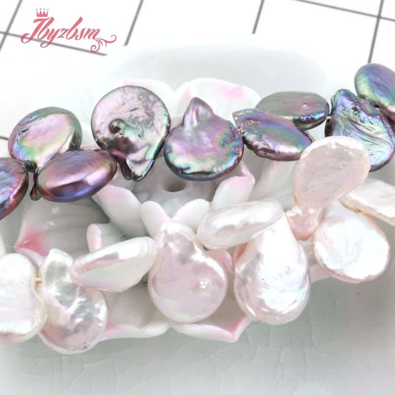 10-14mm Natural Racket Shape Freshwater Pearl Beads Loose Stone For Necklace Bracelets Jewelry Making Strand 15&quot | Украшения и
