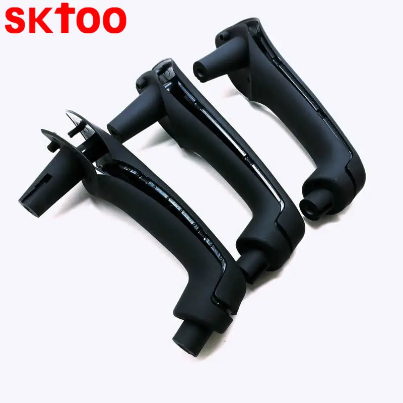 Черная внутренняя дверная ручка 3 шт. бесплатная доставка для Volkswagen Jetta Bora Golf 4 VW