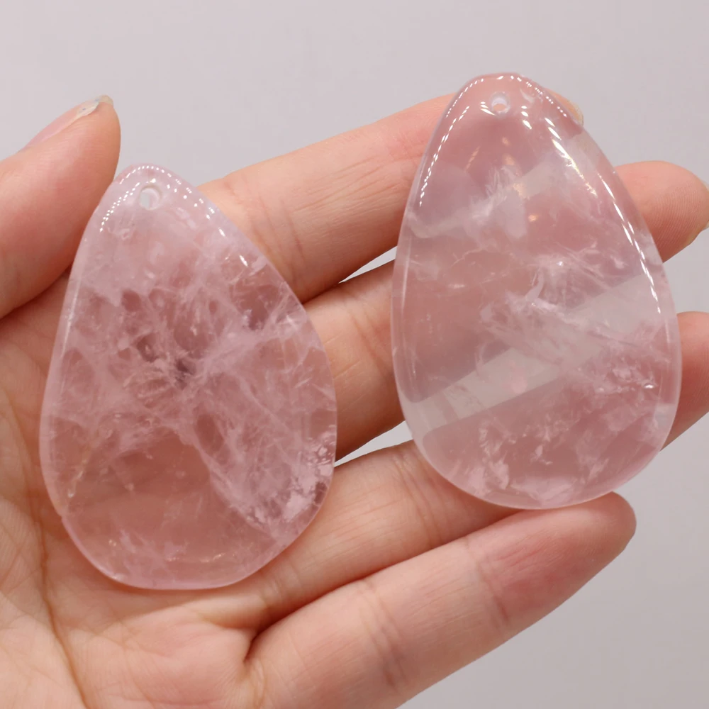 

Natural Rose Quartz Stone Irregular Shape Hole Loose Beads For Jewelry Making Charms For Bracelets Necklace Earring Women Gift