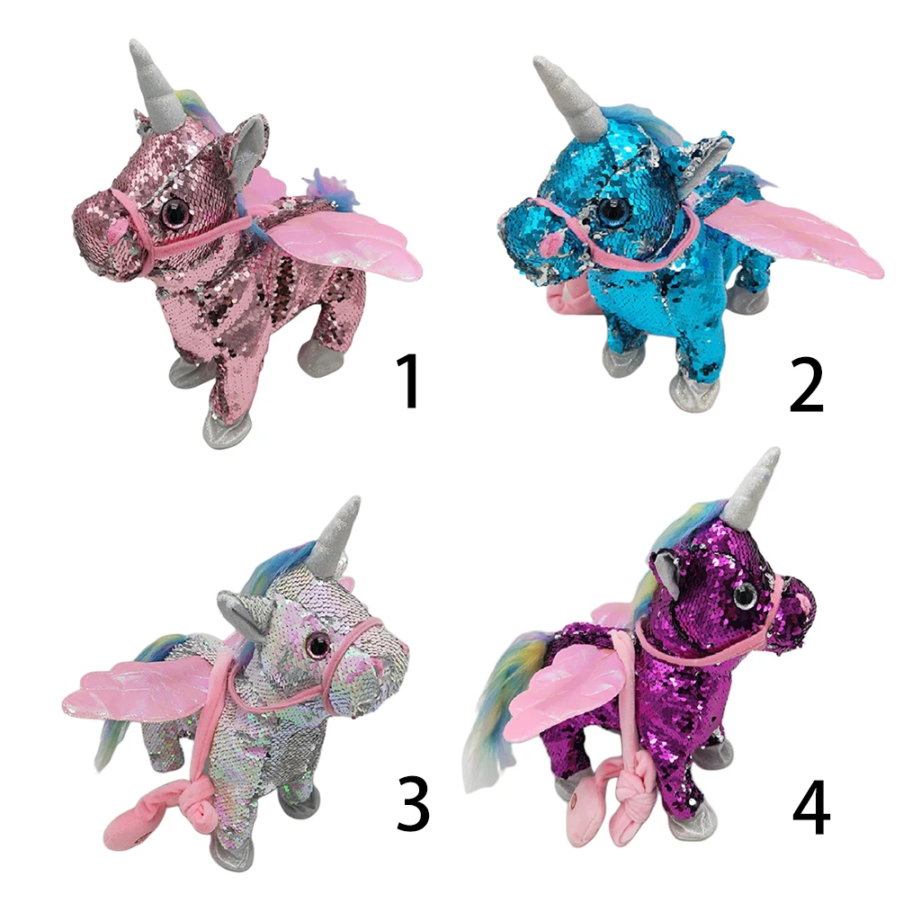 

Electronic Pet Unicorn - Stuffed Singing Walking Musical Cute Plush Toys for