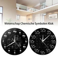 periodic table of elements wall clock chemical symbols art clock wall decoration educational elemental display teachers gift