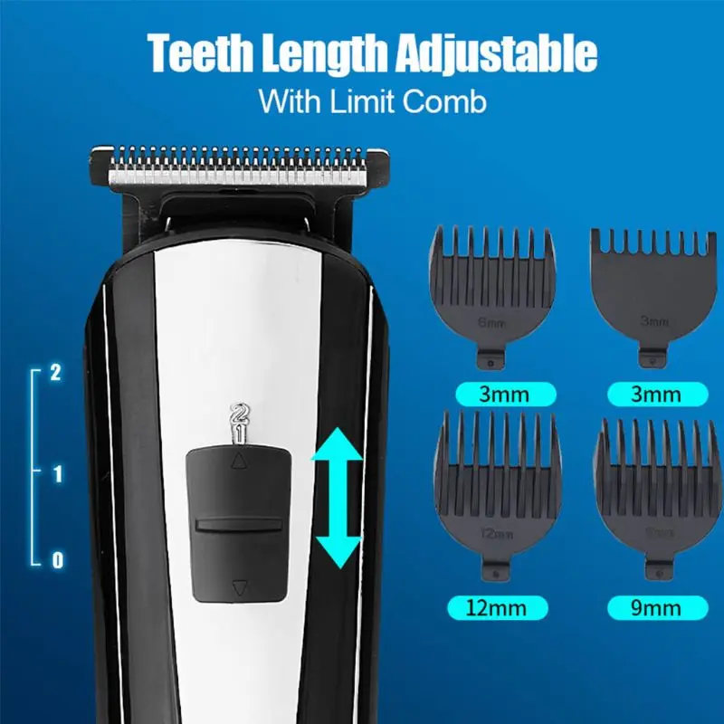 

5 in 1 Electric Hair Clippers for Men Nose Beard Trimmer Cordless USB Rechargeable Multifunctional Razor Kit