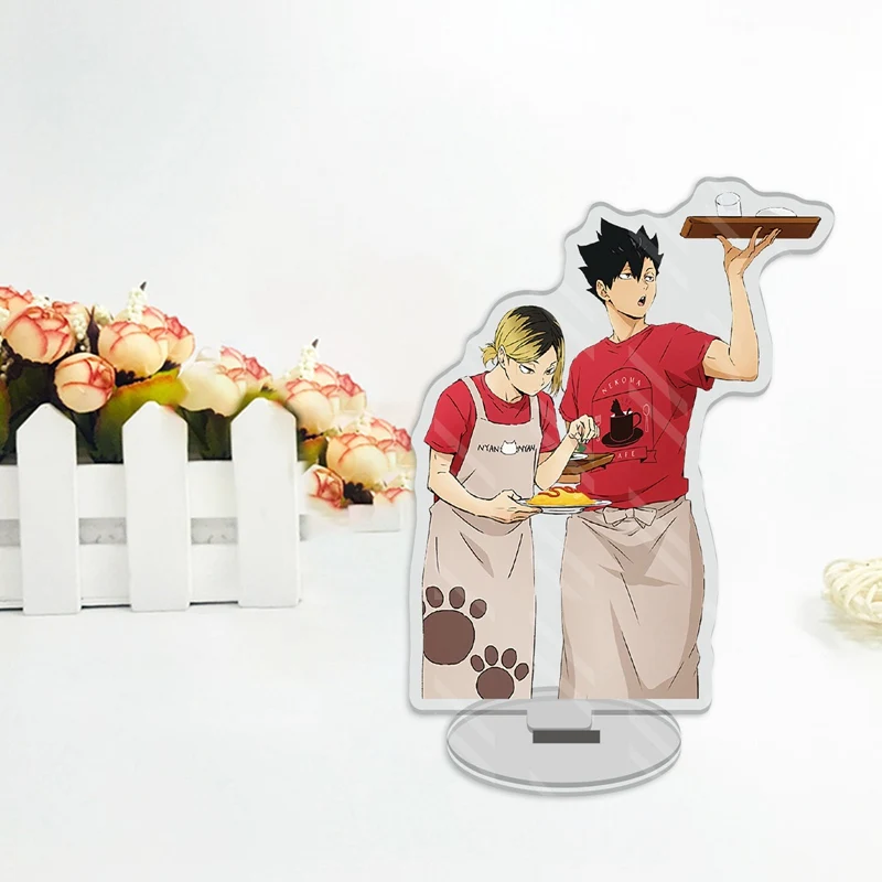 

Acrylic Desk Stand Figures Models Anime Haikyuu!! Cartoon Plate Holder Volleyball Teenagers Figures Model Stand Ornamentmodel