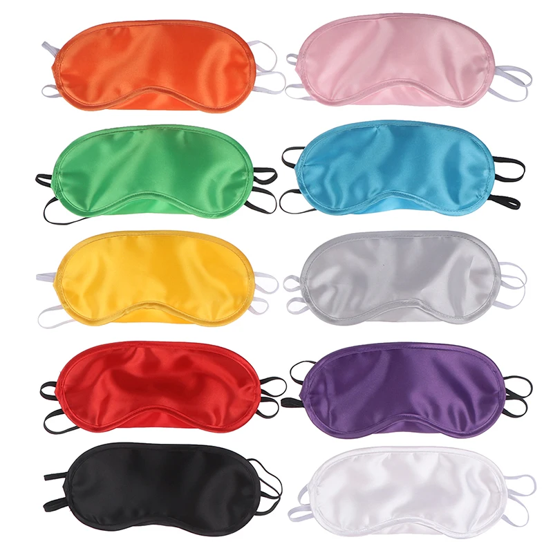 

1PC Silk Sleep Eye Mask Padded Shade Eye Cover Patch Sleeping Mask Eyemask Women Men Travel
