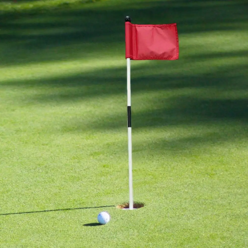 

Professional Golf Flagstick Flag Nylon Portable Golf Training Aids Hole Pole Cup Flags Golf For Yard Garden Supplies Accessories