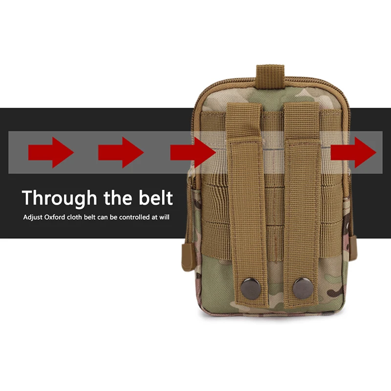 

Tactical Camouflage Waist Bag Waterproof Exercise Multi-function Bag Warpack Outdoor Running Mobile Phone Sports Pocket