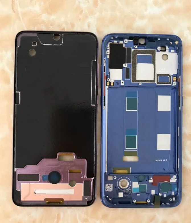 Для Xiaomi 8 передний ЖК-корпус средняя рамка лицевой панели рамка+ Боковая кнопка для Xiaomi 8/M8/Mi8 запасные части с наклейками