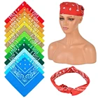 Платок-Бандана унисекс, модная повязка на голову в стиле хип-хоп, шейный шарф, спортивные головные уборы, повязки на запястье, квадратные шарфы, платок с принтом