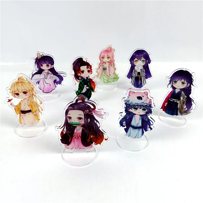 

Hot Japan Anime Demon Slayer Kimetsu No Yaiba Antiquity Acrylic Stand Model Nezuko Zenitsu Figure Display Decoration Plate Gift
