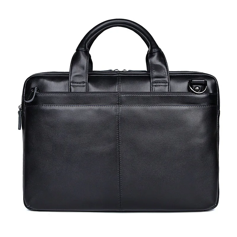 High Quality Men Briefcase Shoulder Bag Crossbody Bag 15.6 Inch Laotop Office Bags Genuine Leather Men Handbag Man Briefcase
