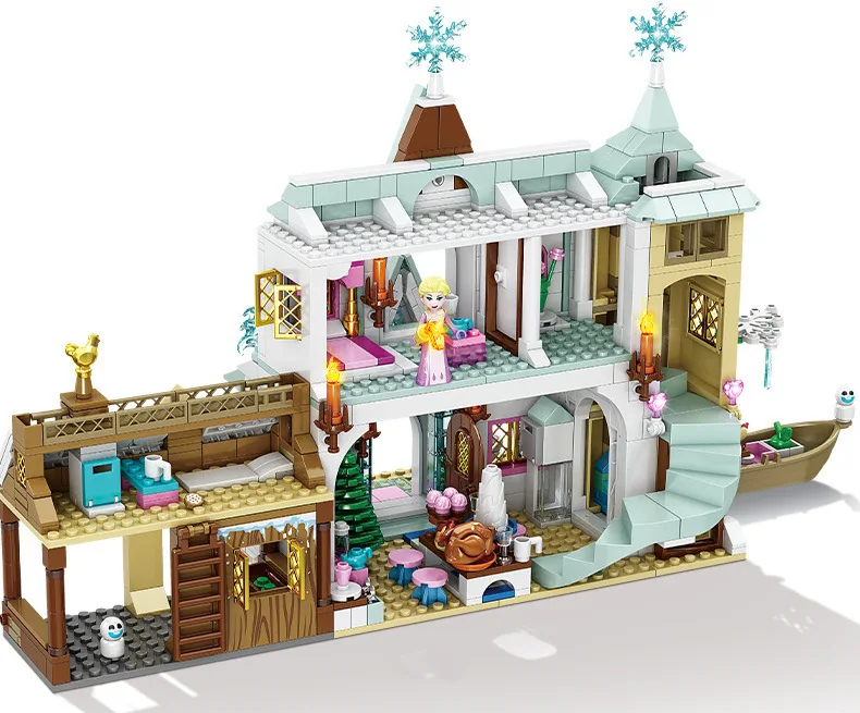 

2020 hot 1650PCS Ice and Snow Princess castle Series Model Building Blocks Legoing Toys For Children Interesting Gifts