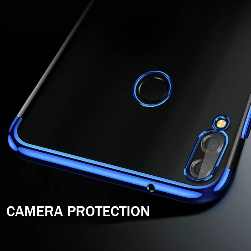 Роскошный Ультратонкий Прозрачный мягкий силиконовый чехол из ТПУ с покрытием