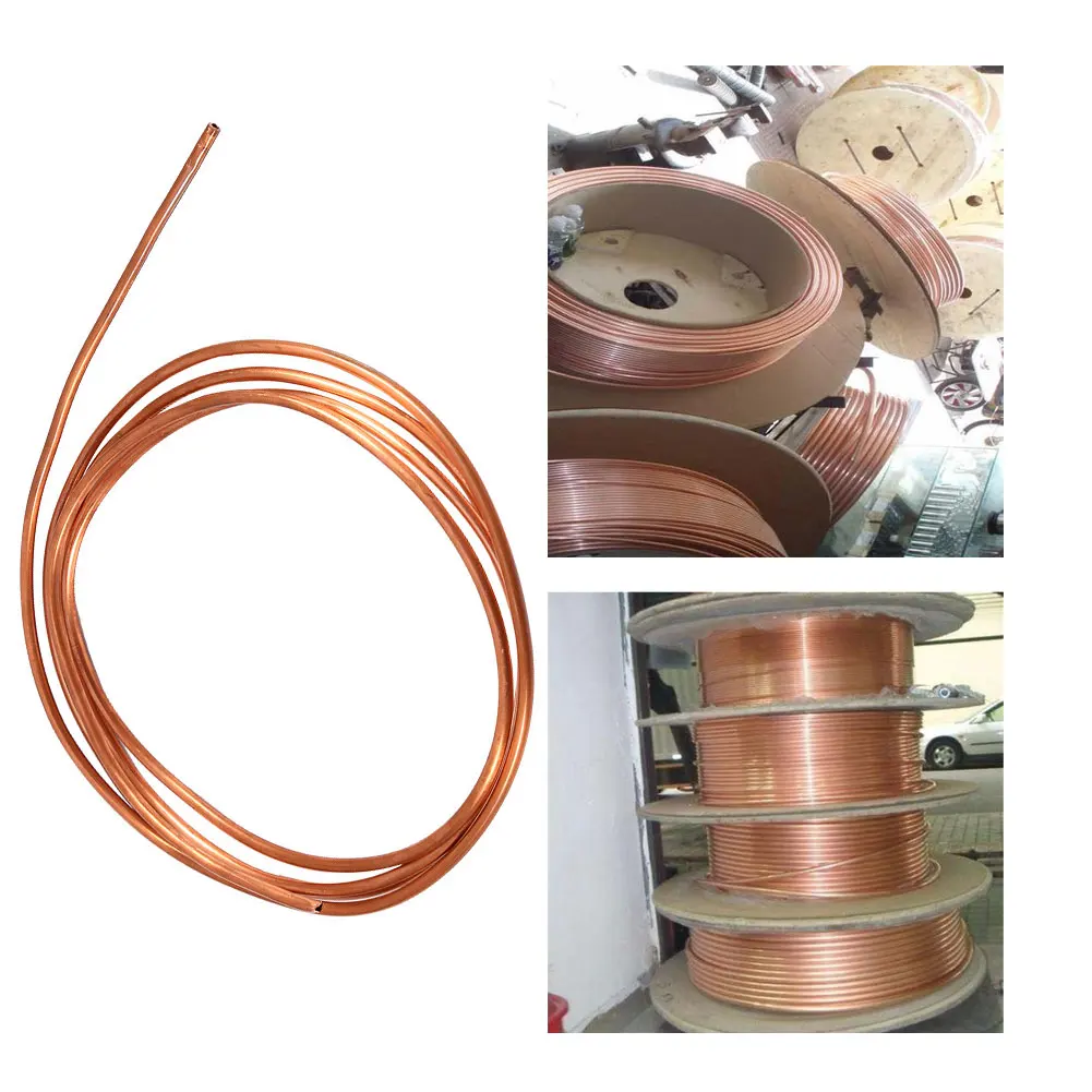 

2M Soft Copper Tube Pipe OD 4mm ID 3mm Thickness 0.5mm for Refrigeration Plumbing Copper Round Tubing Fine Ductility Copper Tube