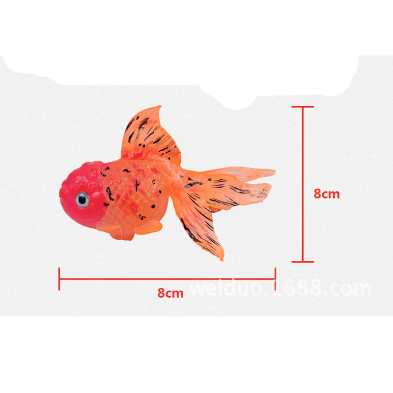 Hot Sale Large Size Decor Cute Goldfish Aquarium Decoration Artificial Glowing Effect Glow in the dark Fish Tank Ornament | Дом и сад