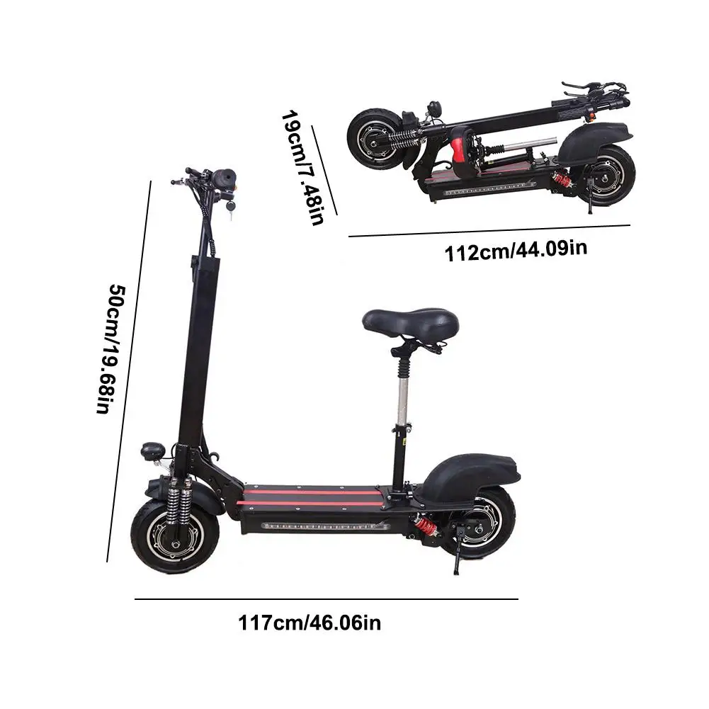 8 5/10 дюймов складной электрический скутер с двойным приводом Электрический
