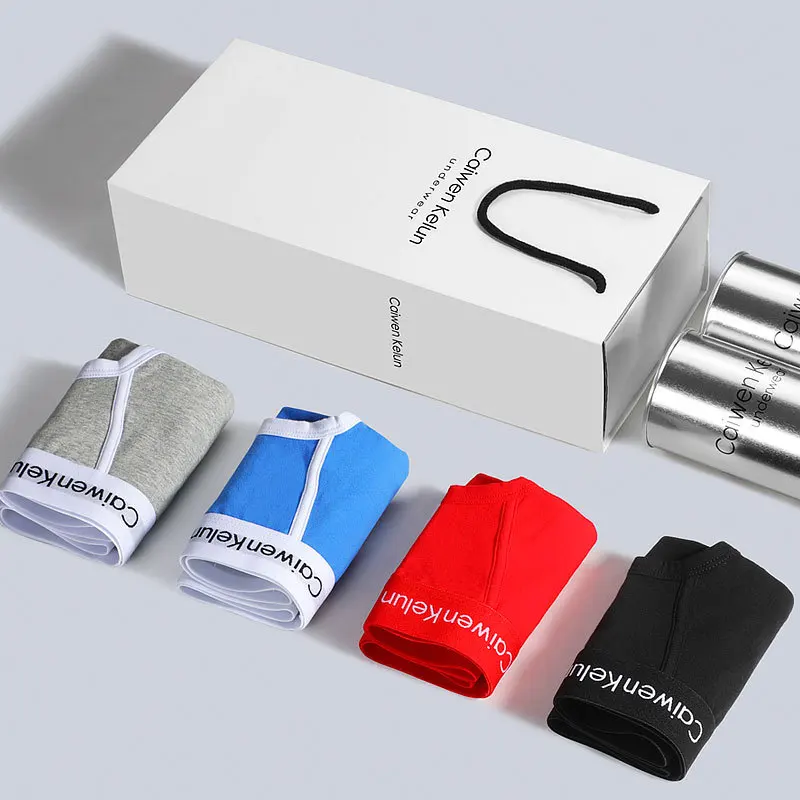 4-piece Set Male Panties Cotton Triangle Comfortable Breathable Men's Panties Underwear Man