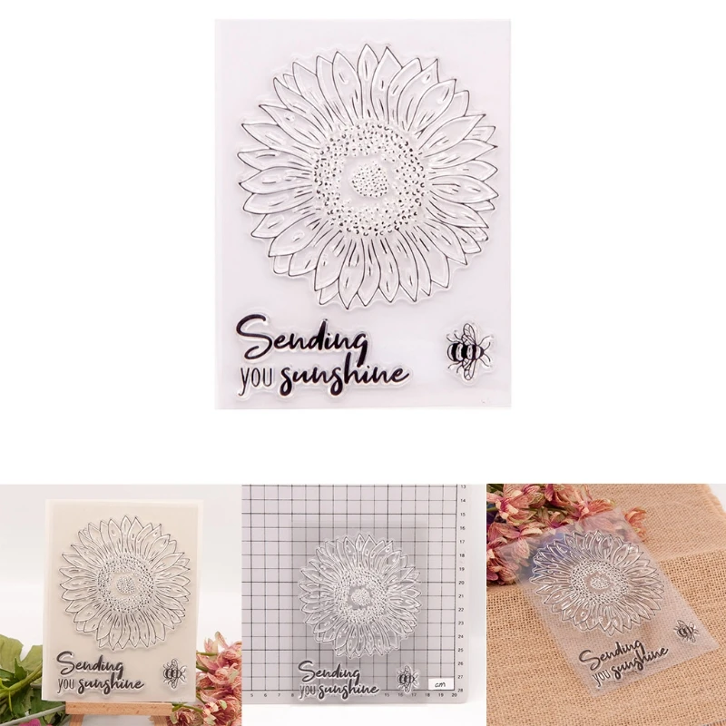 Flower Bee Seal Stamp with Cutting Dies Stencil DIY Scrapbooking Embossing Photo Album Decor Paper Card Craft Drop Shipping | Дом и сад