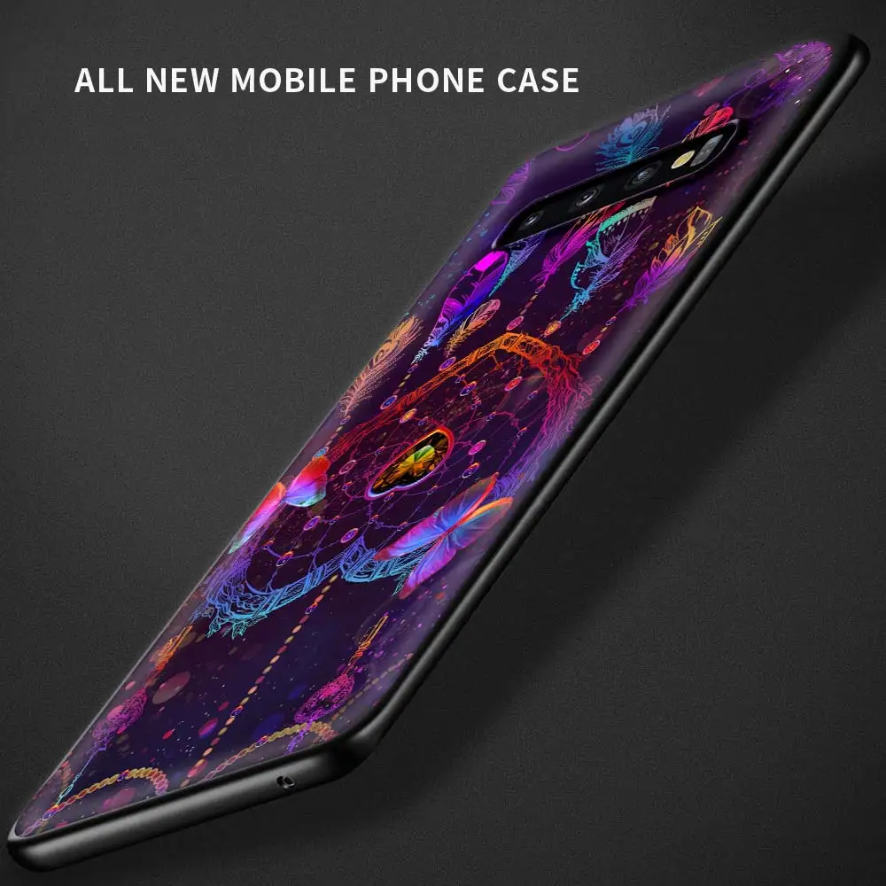 

Soft Case Phone Fall Cover for Samsung Galaxy Note 20 10 Plus 5G Note 9 Note 8 Silicone Luxury Coque Sun Face Fluorescence