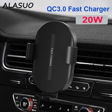 20W QC 3.0 QI Wireless Car Charger for iPhone 12 pro max 11 mini Samsung S10 S9 20W Super Quick Phone Charger Car Air Vent
