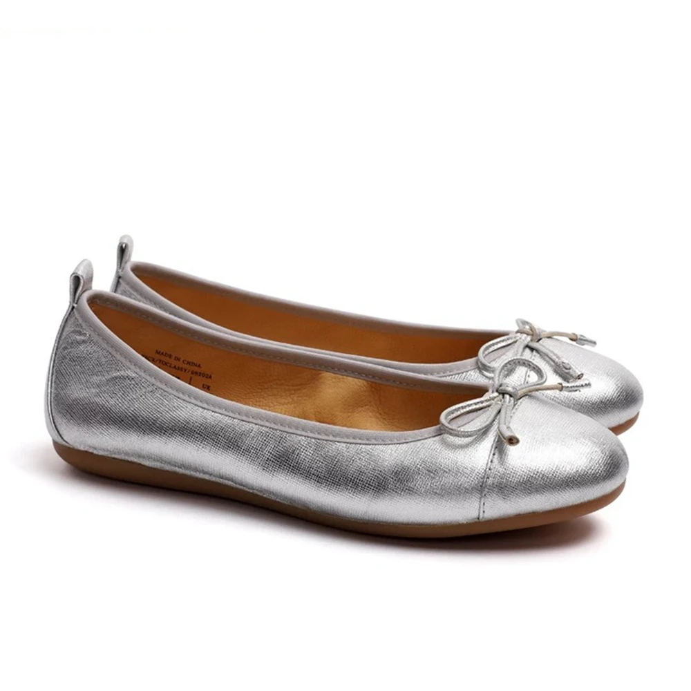 Женские туфли ручной работы из натуральной кожи на мягкой плоской подошве