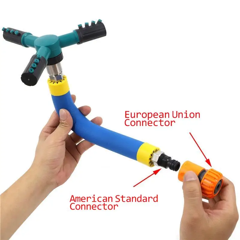 

Rotating Water Garden Hose Trampoline Sprinkler Waterpark Sprinkler Garden Irrigation Sprinkl Cooling Summer Toy For Kid Child