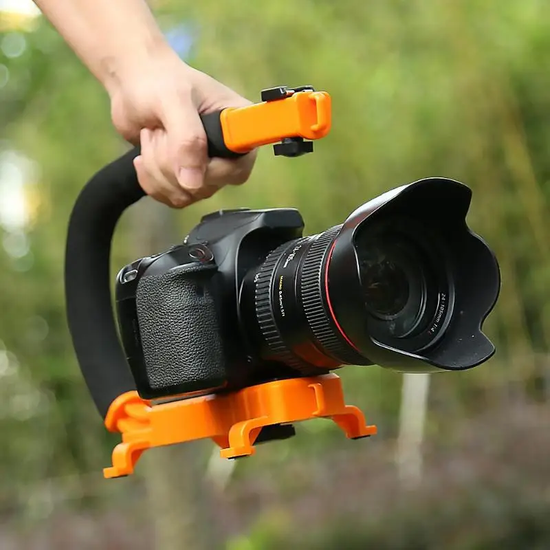 Новый C Grip u образный видео ручной стабилизатор держатель с зажимом для камеры